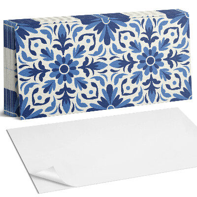 Panel ścienny do kuchni Wzór kwiatowy z liśćmi