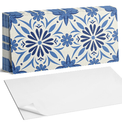 Panel ścienny do kuchni Kwiatowy wzór na tle