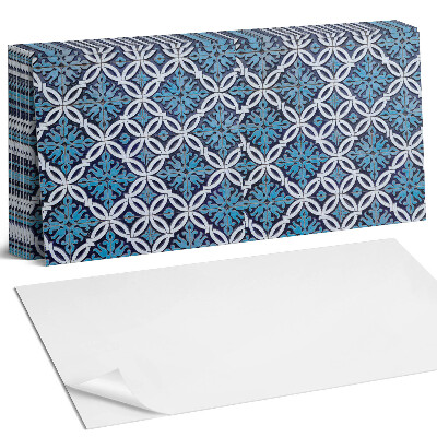 Panel ścienny do kuchni Wzór geometryczny z motywem kwiatowym