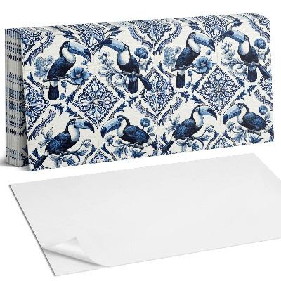 Panel samoprzylepny na ścianę Tukan na dekoracyjnych płytkach