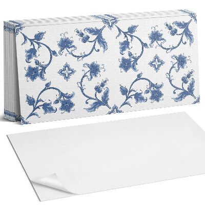 Panel ścienny do kuchni Kwiatowy wzór na tle