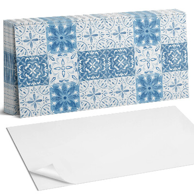 Panel ścienny do kuchni Wzór kwiatowy w kafelkach