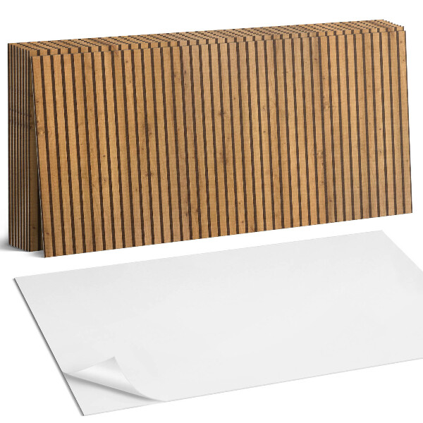 Panel samoprzylepny na ścianę Drewniane pionowe deski