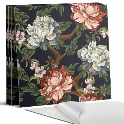 Panel ścienny pcv Kwiatowy wzór na tle