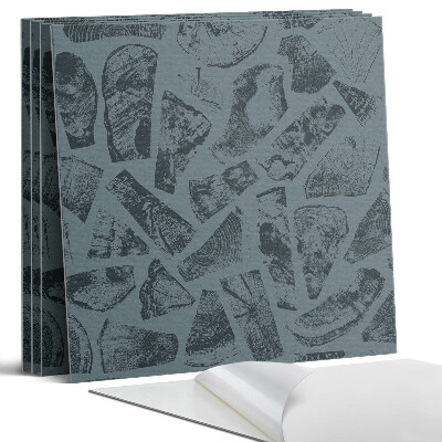 Panel samoprzylepny kwadratowy Wzór drewna w różnych kształtach