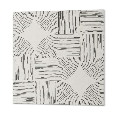 Panel dekoracyjny kwadratowy Geometryczne linie w układzie
