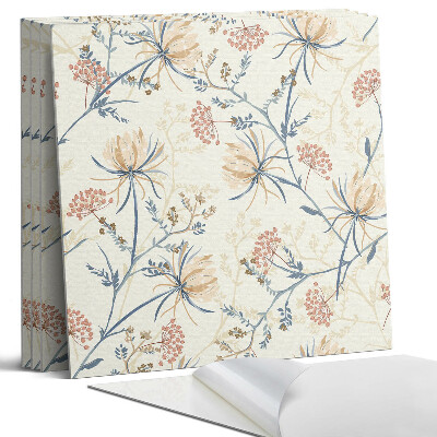 Panel samoprzylepny kwadratowy Kwiatowy wzór na tle