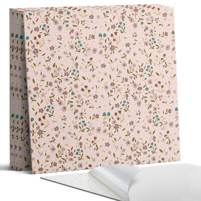 Panel samoprzylepny kwadratowy Kwiatowy wzór na tle