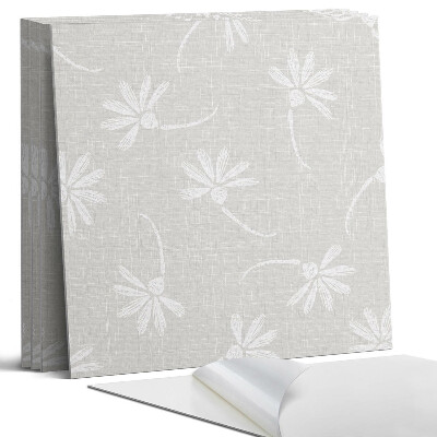 Panel samoprzylepny kwadratowy Kwiatowy wzór na tle