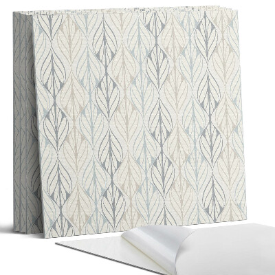 Panel samoprzylepny kwadratowy Wzór liści w rombach