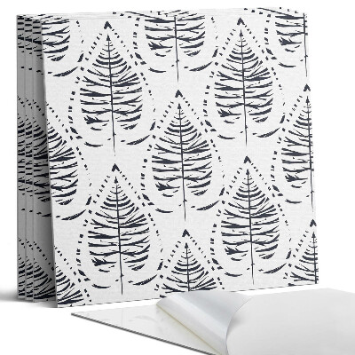 Panel ścienny pcv Wzór liści w rytmie