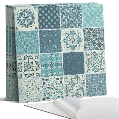 Panel dekoracyjny kwadratowy Wzory w mozaice geometrycznej