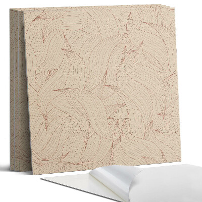 Panel dekoracyjny kwadratowy Wzór falistych linii