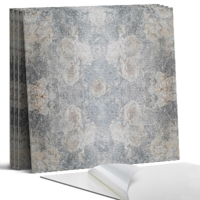 Panel dekoracyjny kwadratowy Kwiatowy wzór w tle