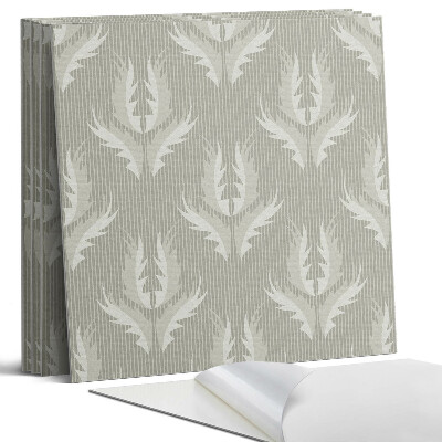 Panel samoprzylepny kwadratowy Stylowy wzór roślinny