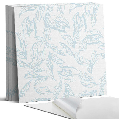 Panel samoprzylepny kwadratowy Delikatny wzór liści