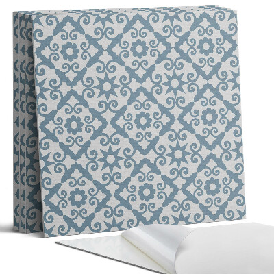 Panel dekoracyjny kwadratowy Wzór z ornamentami i kwiatami