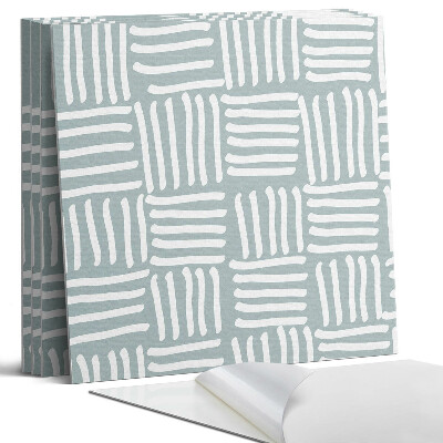 Panel samoprzylepny kwadratowy Geometryczny wzór linii