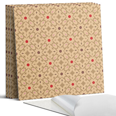 Panel dekoracyjny kwadratowy Kwiatowy wzór w siatce