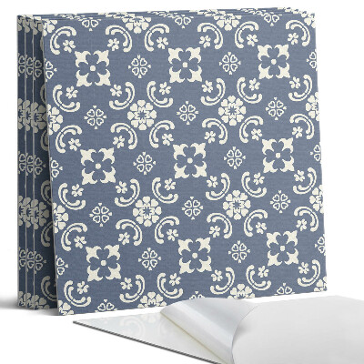 Panel samoprzylepny kwadratowy Kwiatowy wzór na tle