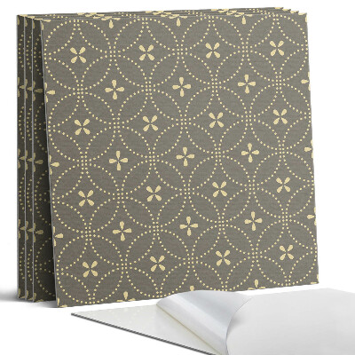 Panel samoprzylepny kwadratowy Wzór z delikatnymi kwiatami