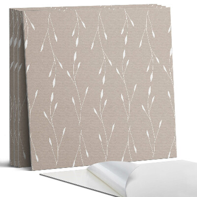 Panel dekoracyjny kwadratowy Delikatny wzór roślinny