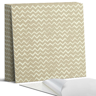 Panel samoprzylepny kwadratowy Zygzaki na tle faktury