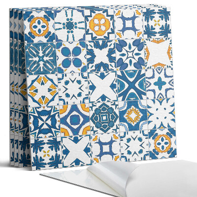 Panel samoprzylepny kwadratowy Wzory mozaikowe w układzie