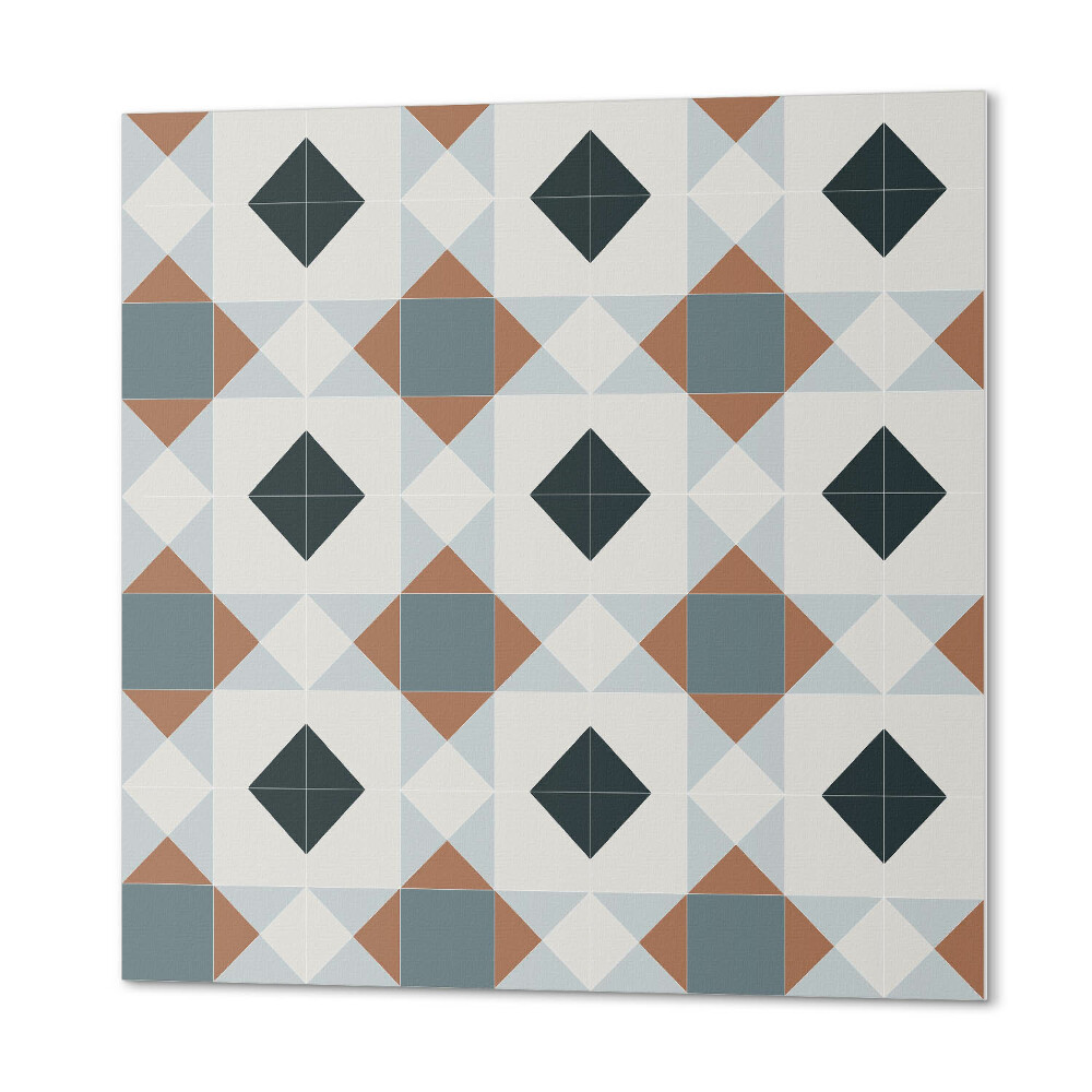 Panel samoprzylepny kwadratowy Geometryczny wzór kafli