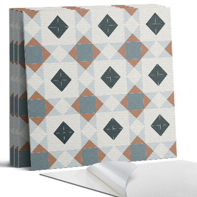 Panel samoprzylepny kwadratowy Geometryczny wzór kafli