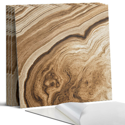 Panel samoprzylepny kwadratowy Naturalne wzory drewna