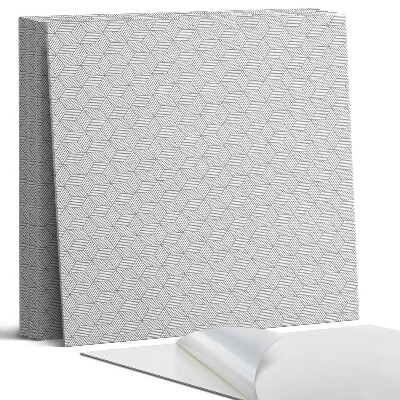 Panel samoprzylepny kwadratowy Wzór heksagonalnych liści