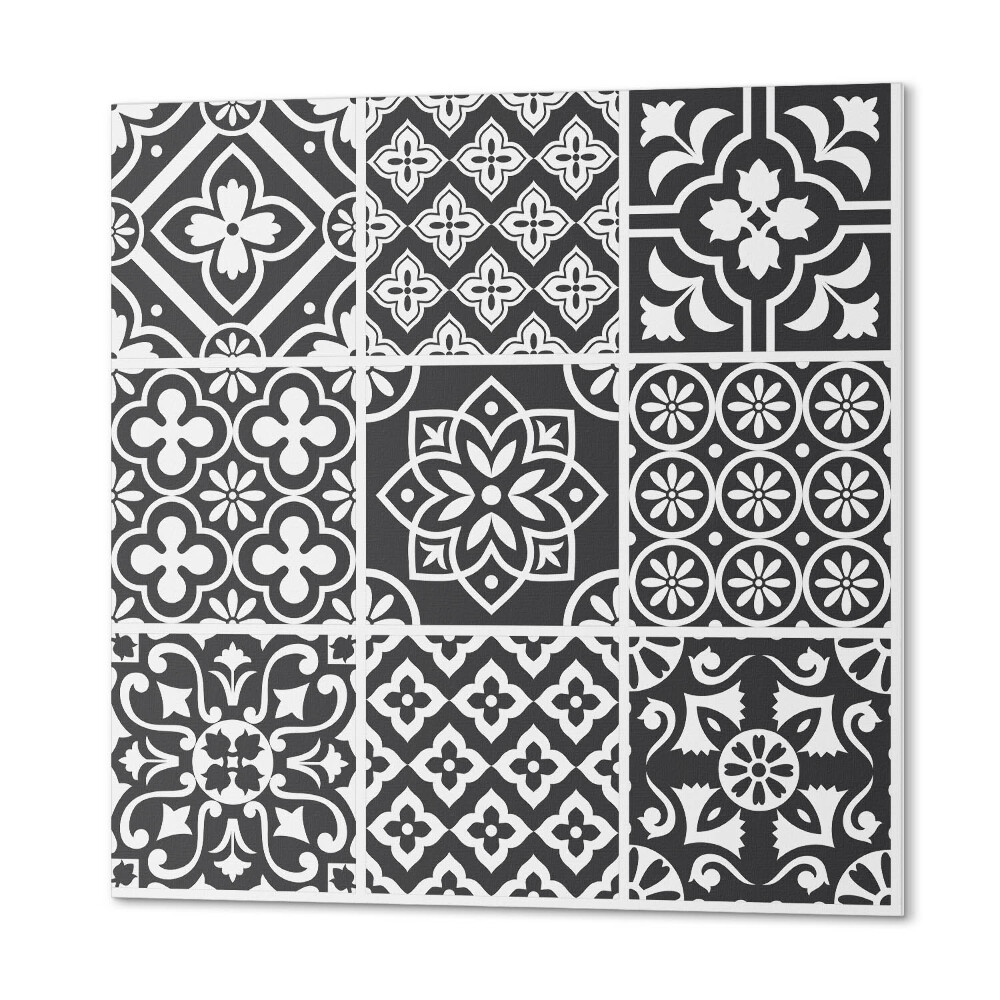 Panel dekoracyjny kwadratowy Wzory geometryczne w kafelkach