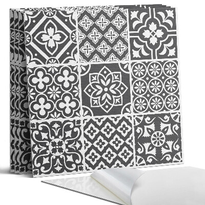 Panel dekoracyjny kwadratowy Wzory geometryczne w kafelkach