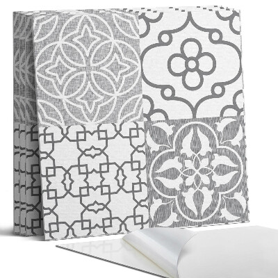 Panel samoprzylepny kwadratowy Wzory geometryczne w układzie