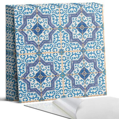 Panel samoprzylepny kwadratowy Wzór kafli z ornamentami