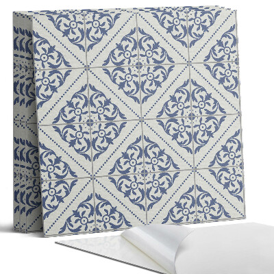 Panel samoprzylepny kwadratowy Wzór z kwiatowymi motywami