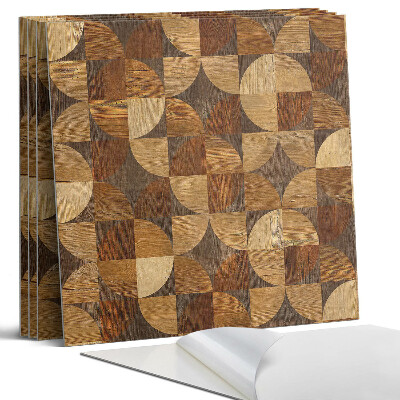 Panel dekoracyjny kwadratowy Geometryczny wzór drewna