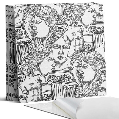 Panel samoprzylepny kwadratowy Wzór z klasycznymi rzeźbami
