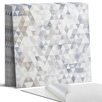 Panel samoprzylepny kwadratowy Geometryczny wzór trójkątów