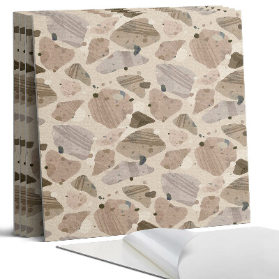 Panel samoprzylepny kwadratowy Abstrakcyjne kształty kamieni