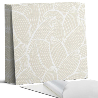 Panel samoprzylepny kwadratowy Delikatne liście w falach