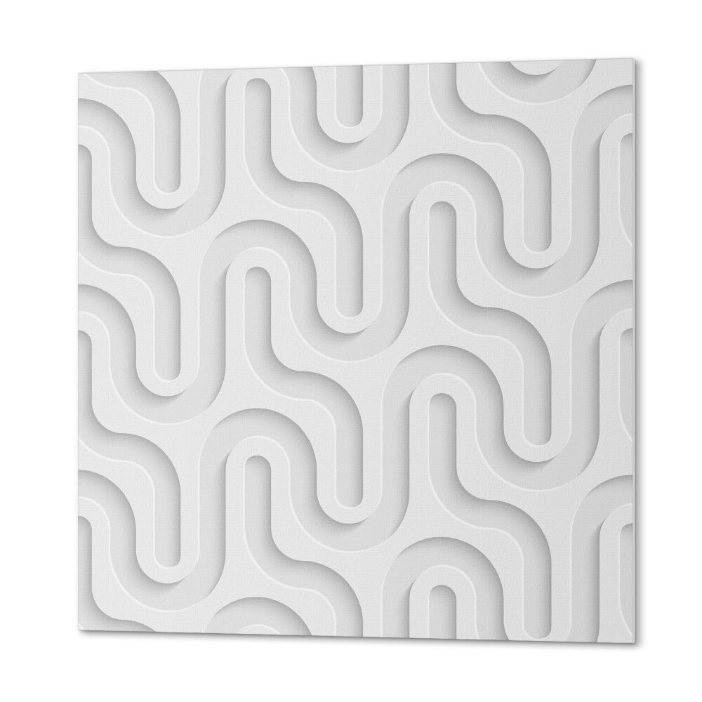 Panel dekoracyjny kwadratowy Fale w warstwach 3D