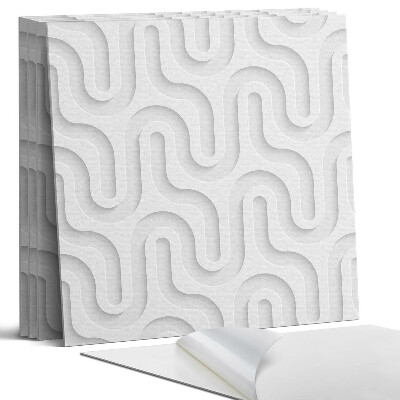 Panel dekoracyjny kwadratowy Fale w warstwach 3D