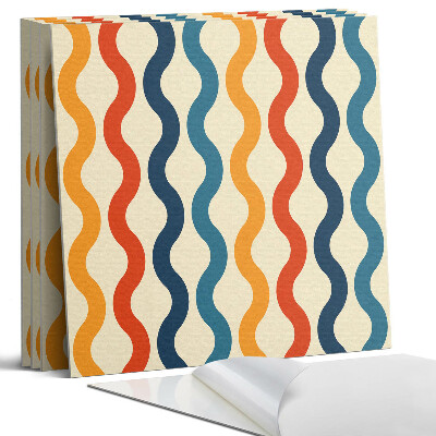 Panel samoprzylepny kwadratowy Fale w rytmicznym układzie