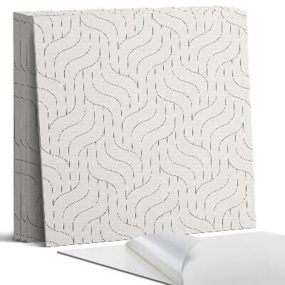 Panel ścienny pcv Fale w geometrycznym układzie