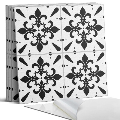 Panel dekoracyjny kwadratowy Wzór z kwiatowymi motywami