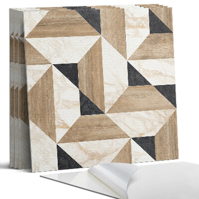 Panel samoprzylepny kwadratowy Geometryczny wzór płytek