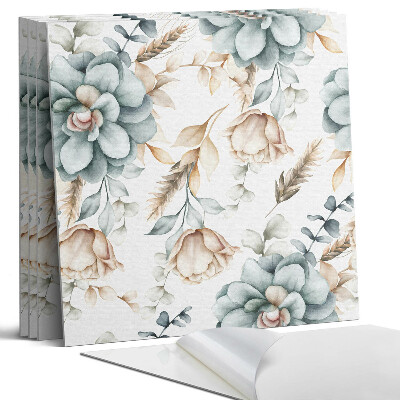 Panel ścienny pcv Kwiatowy wzór roślinny