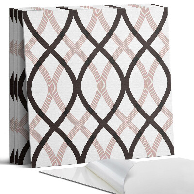 Panel samoprzylepny kwadratowy Stylowy wzór falowy